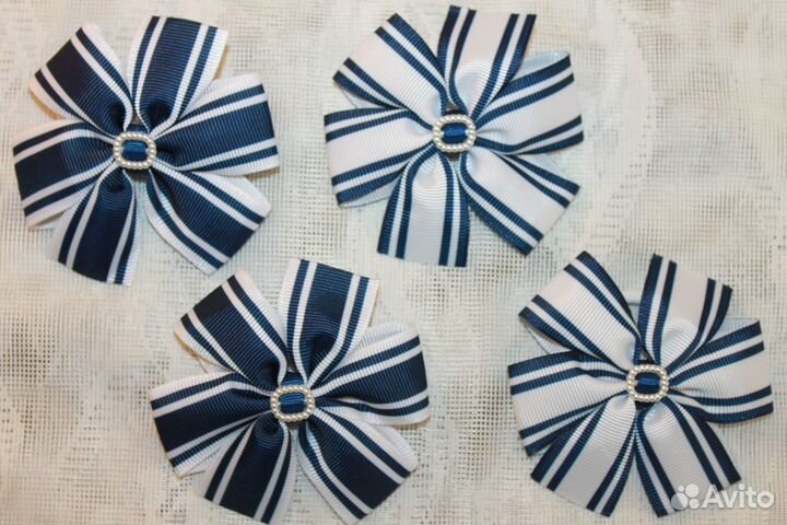 Школьные бантики ручной работы