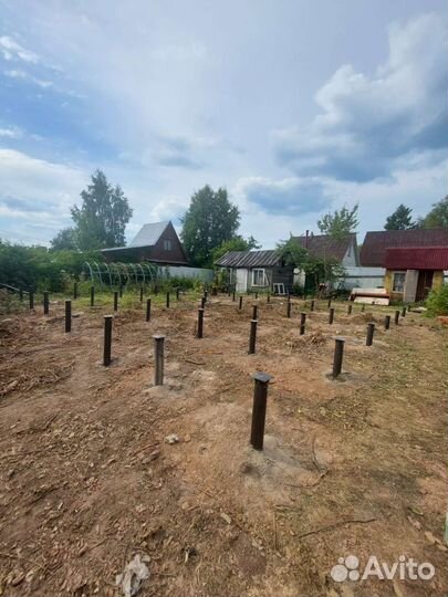 Установка винтовых свай
