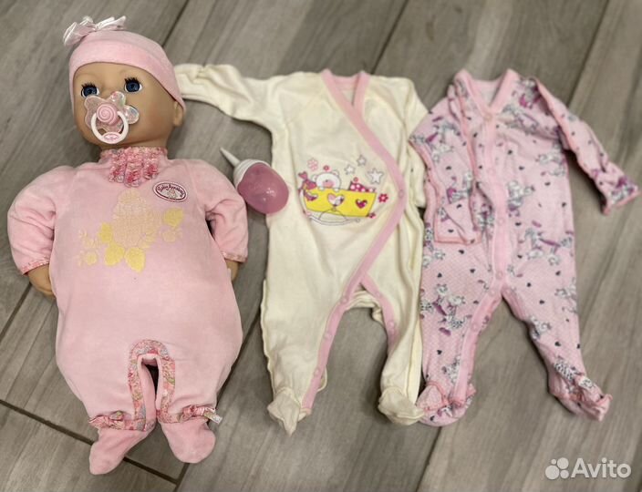 Кукла и кроватка baby Annabell оригинал