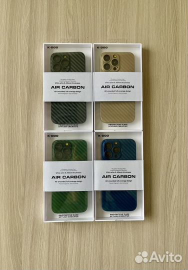 Чехол K-DOO iPhone 13 Air Carbon