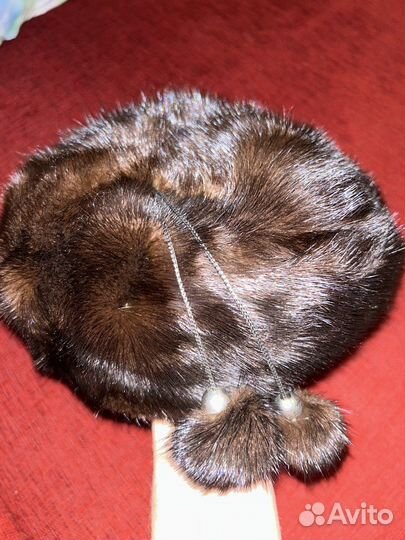 Берет норковый новый
