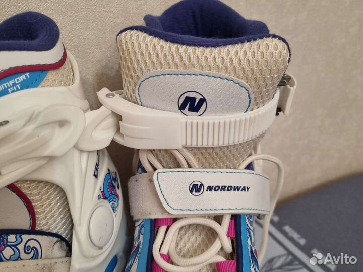 Коньки раздвижные Nordway Girl glide 30-33 размер