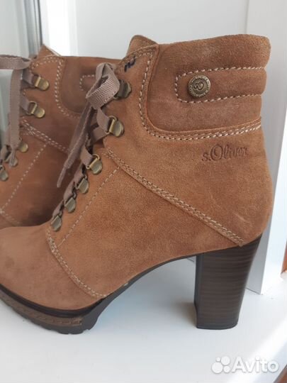 Ботильоны натуральный замша 37