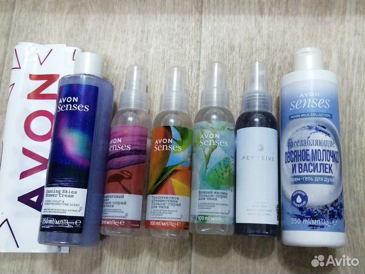 Гель и спрей для душа avon сенсес