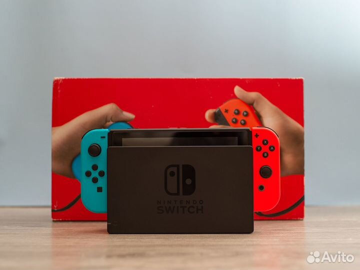 Nintendo Switch, rev. 2, прошитая, 128 гб