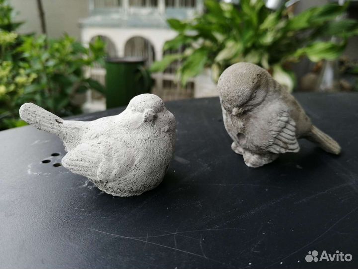 Птички из бетона