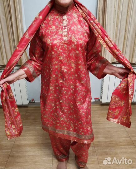 Костюм женский летний шальвар-камиз Индия