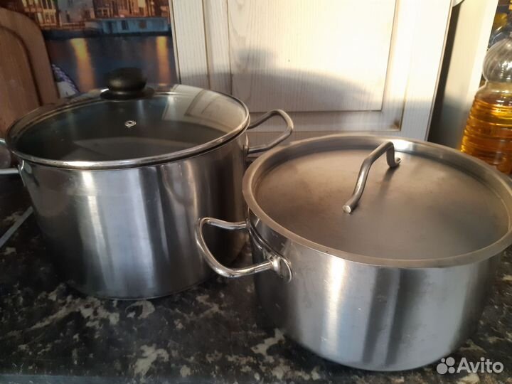 Кастрюля и миски из нержавейки