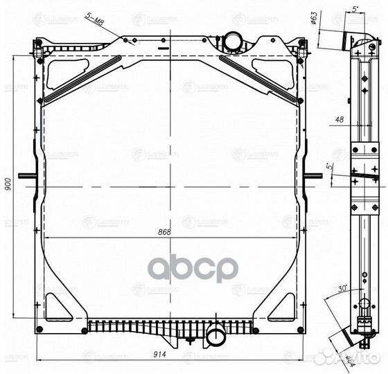 Радиатор охл. LRC1074 luzar