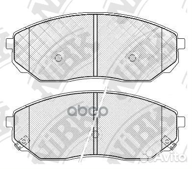 Колодки тормозные дисковые PN0441 NiBK