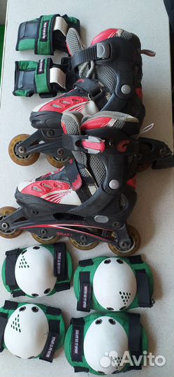 Роликовые коньки Graf детские с защитой