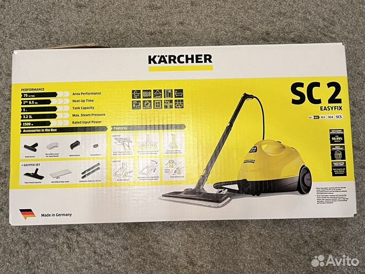 Пароочиститель Karcher SC 2 easyfix/ 1500 Вт