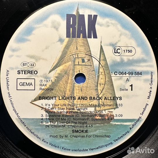 Smokie – Bright Lights & Back Alleys