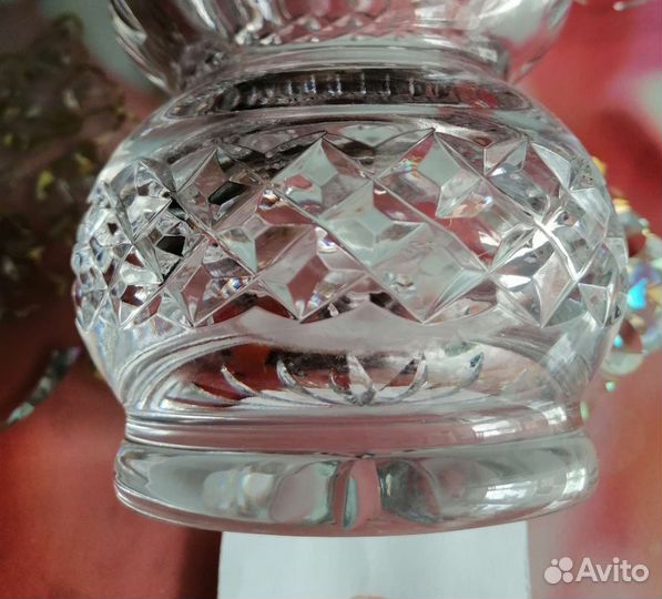 Ваза цветной хрусталь времен СССР