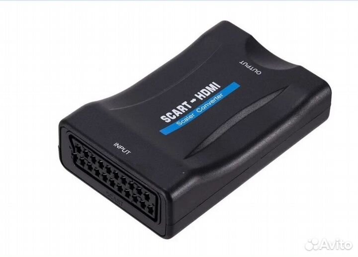 Конвертер scart - hdmi с кабелем питания(USB)