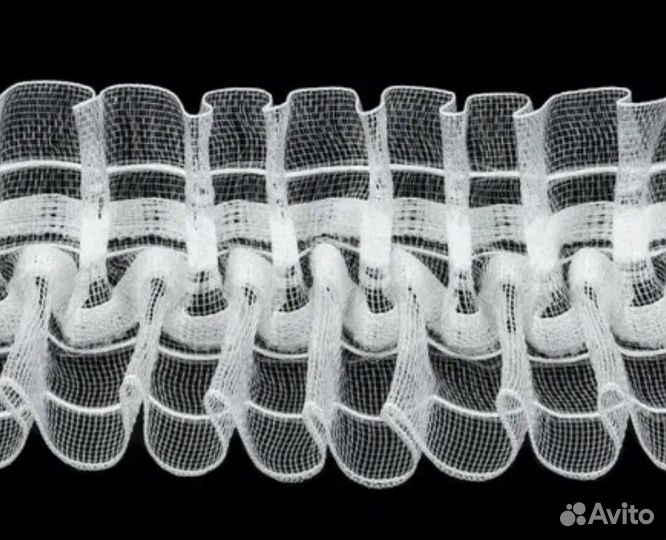 Тюль новая со стразами swarovski Белая