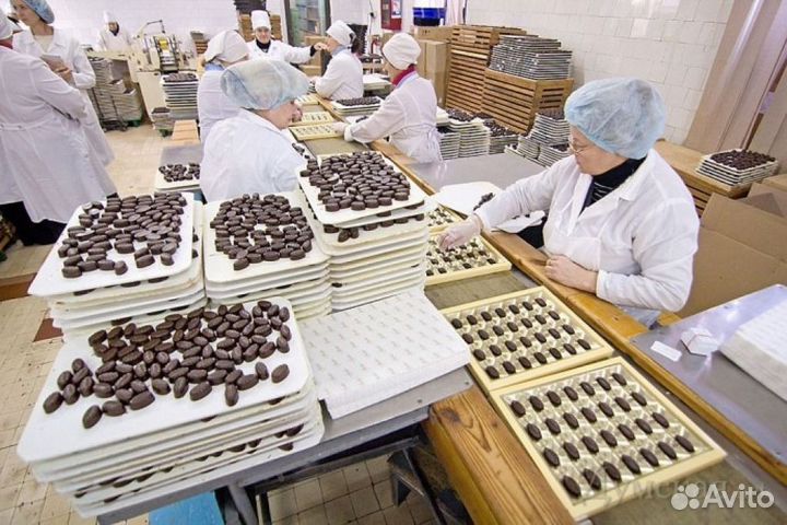 Вахта Упаковщик на производство шоколадных изделий