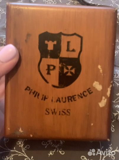 Коробка деревянная от часов Philip Laurence ориг