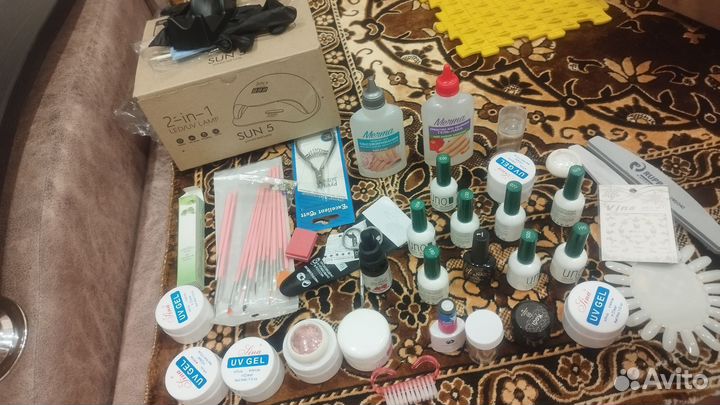 Набор для маникюра с лампой