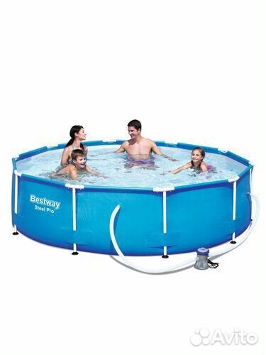 Каркасный бассейн 305х100 см с фильтром. Новый