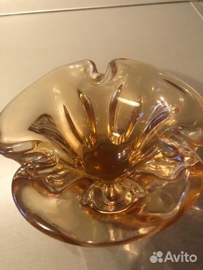 Пепельница цветное стекло