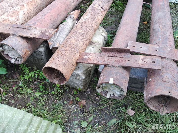 Столбы для забора металлические бу