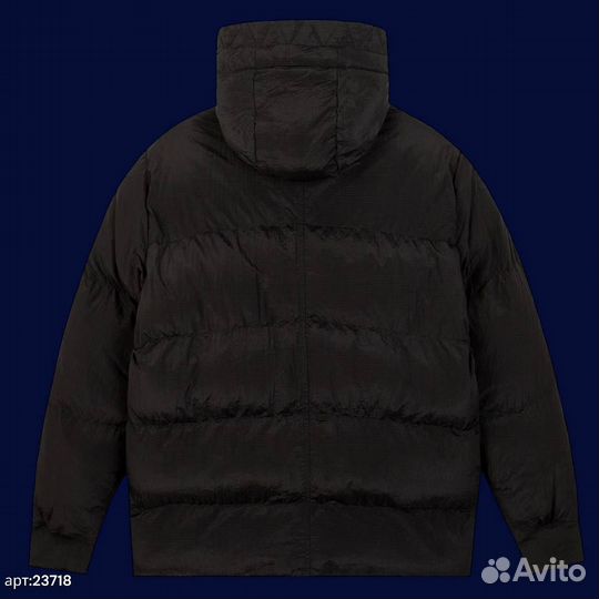 Зимняя куртка stone island теплая графит 48(M)