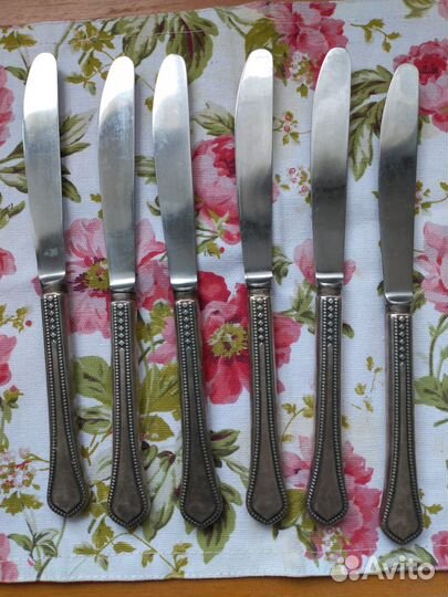 Мельхиоровые столовые ножи (Прибалтика, СССР)