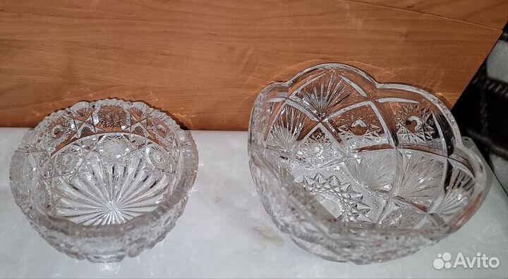 Вазы салатники кружки стопки графин Хрусталь СССР