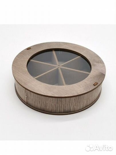 Коробка деревянная круглая