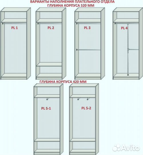 Модульный шкаф в прихожую