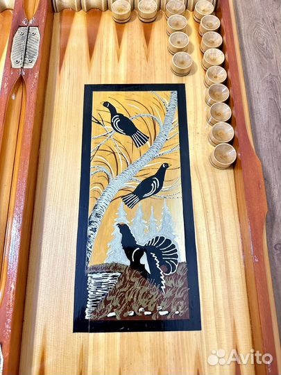 Нарды из девева ручной работы