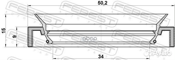 Сальник привода 95HAY36500915R Febest
