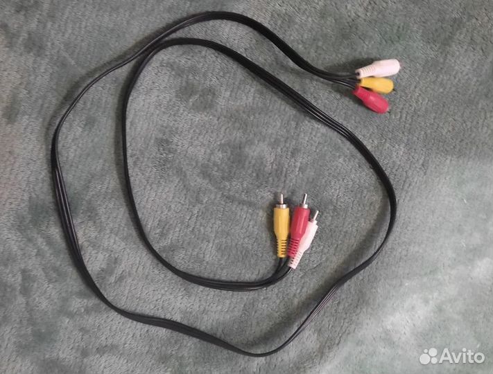 Кабель тюльпан 3RCA-3RCA 1 метр