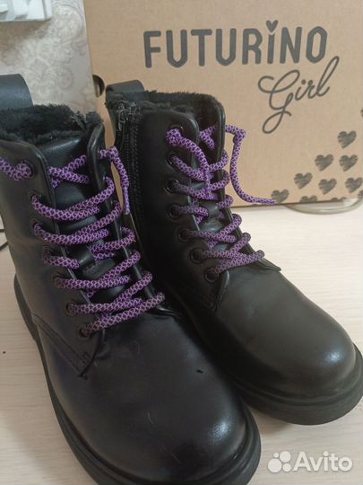 Ботинки осенние для девочки 32р
