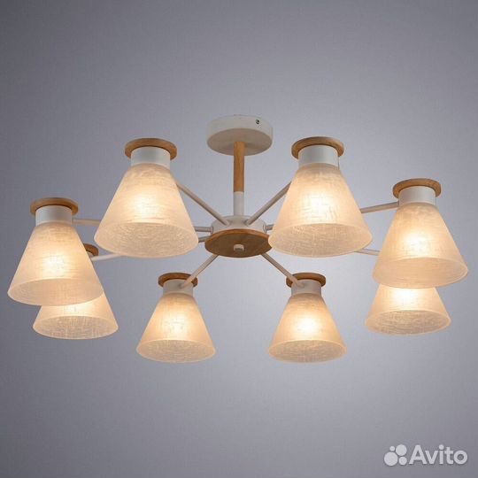 Люстра на штанге Arte Lamp Tyler A1031PL-8WH