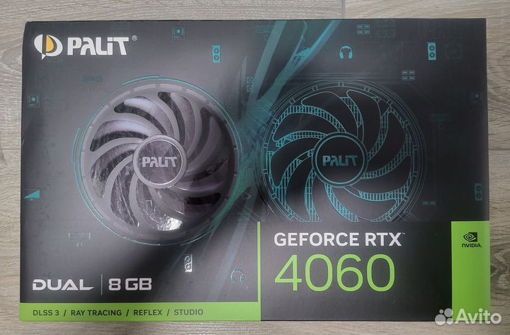Видеокарта Palit nvidia GeForce RTX 4060 dual 8Gb