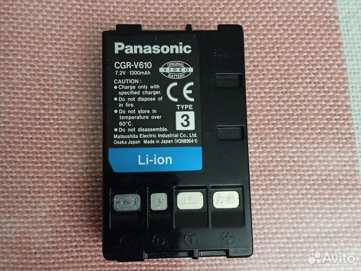 Аккумулятор Panasonic CGR-V14