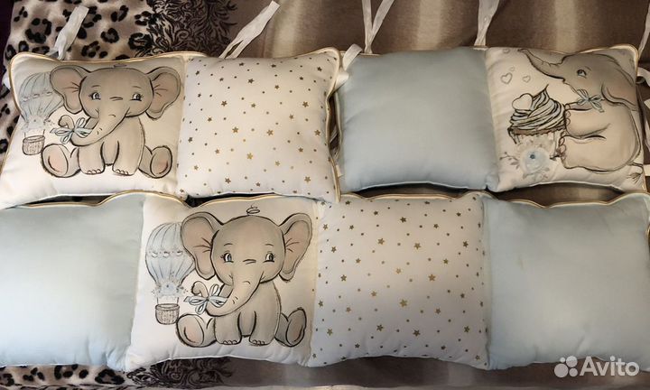 Бортики в детскую кроватку