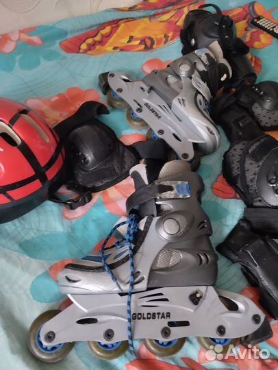 Роликовые коньки детские раздвижные