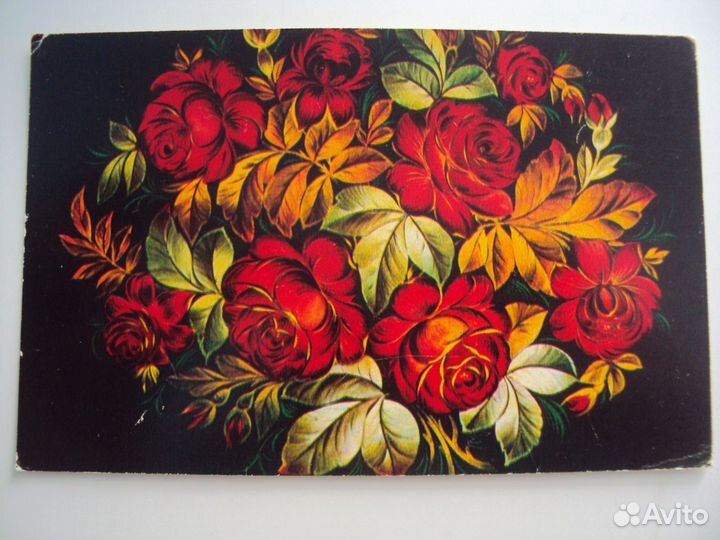 Жостово. Роспись на подносе