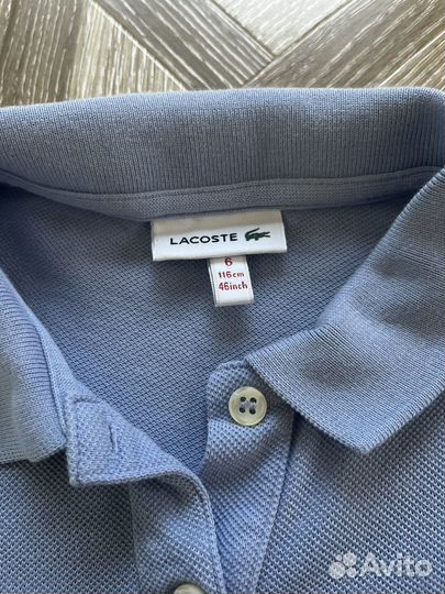 Платье поло для девочки Lacoste
