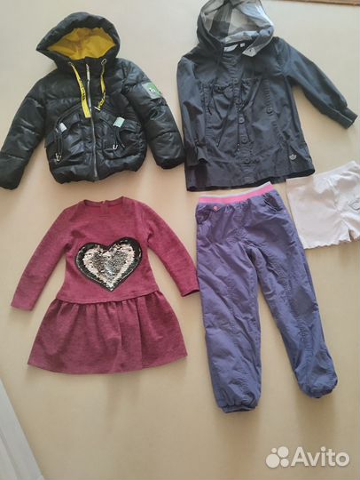 Пакет adidas, mothercare для девочки 110-116