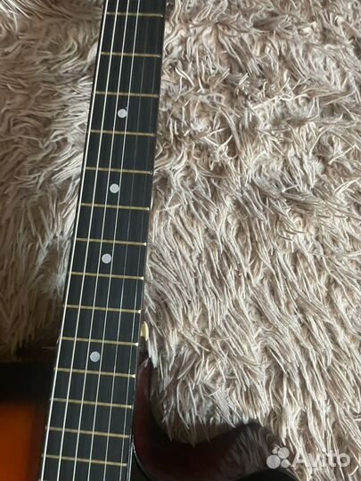 Акустическая гитара.Чехол,ремень,струны