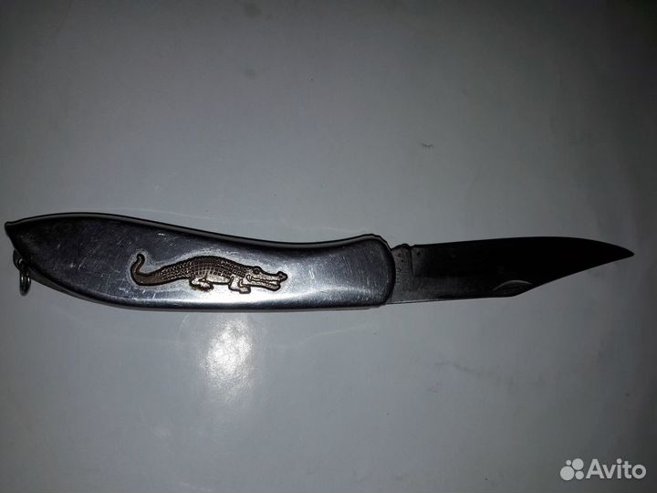 Нож складной с крокодилом