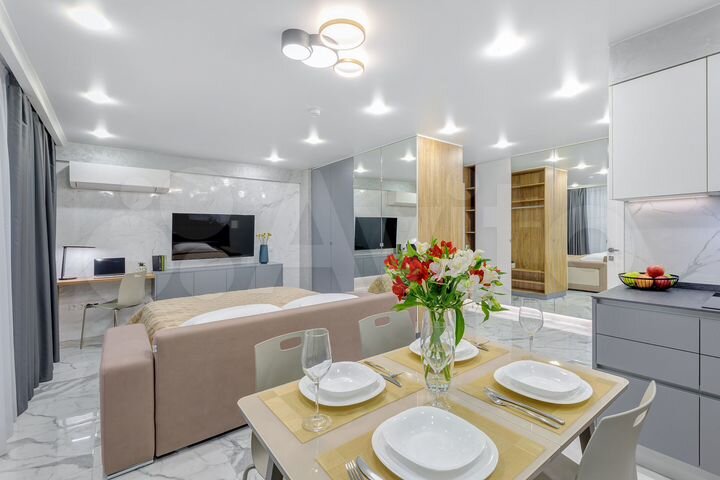 Квартира-студия, 42 м², 6/6 эт.