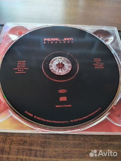 CD. Pearl Jam - B I N A U R A L