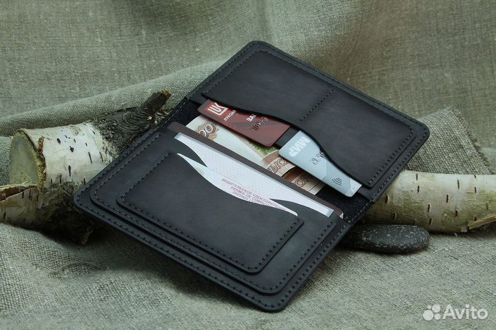 Обложка для документов натуральная кожа