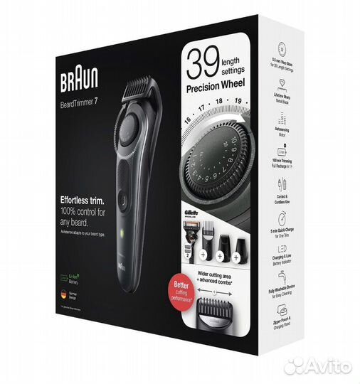 Триммер для бороды Braun BT7340 + Бритва Gillette