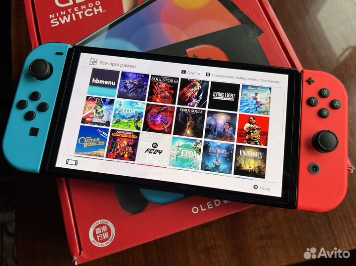 Nintendo switch oled прошитая 256Gb 4ifir Новая